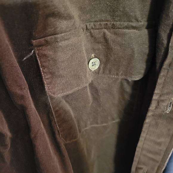 Ann Mashburn ladies corduroy button up top XL - Picture 3 of 5